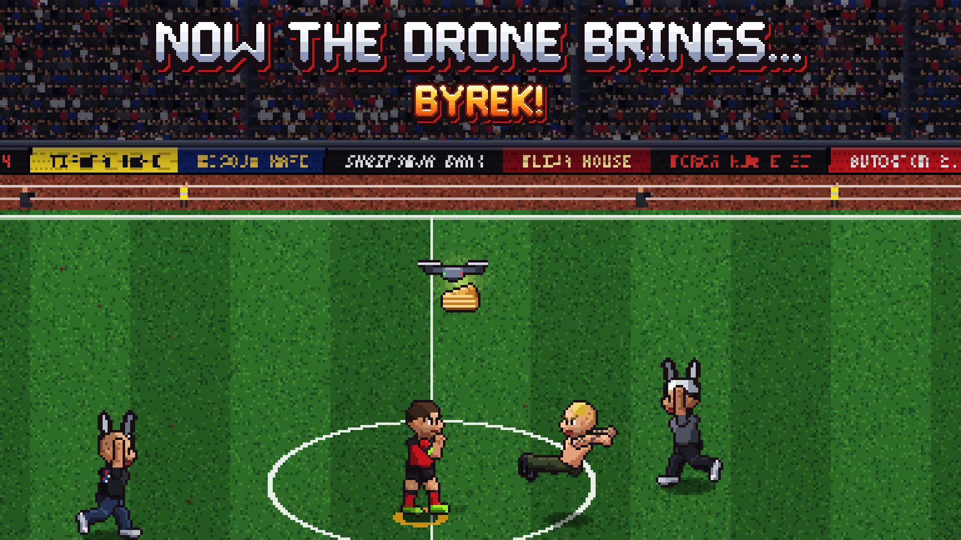 Now the drone brings... byrek!